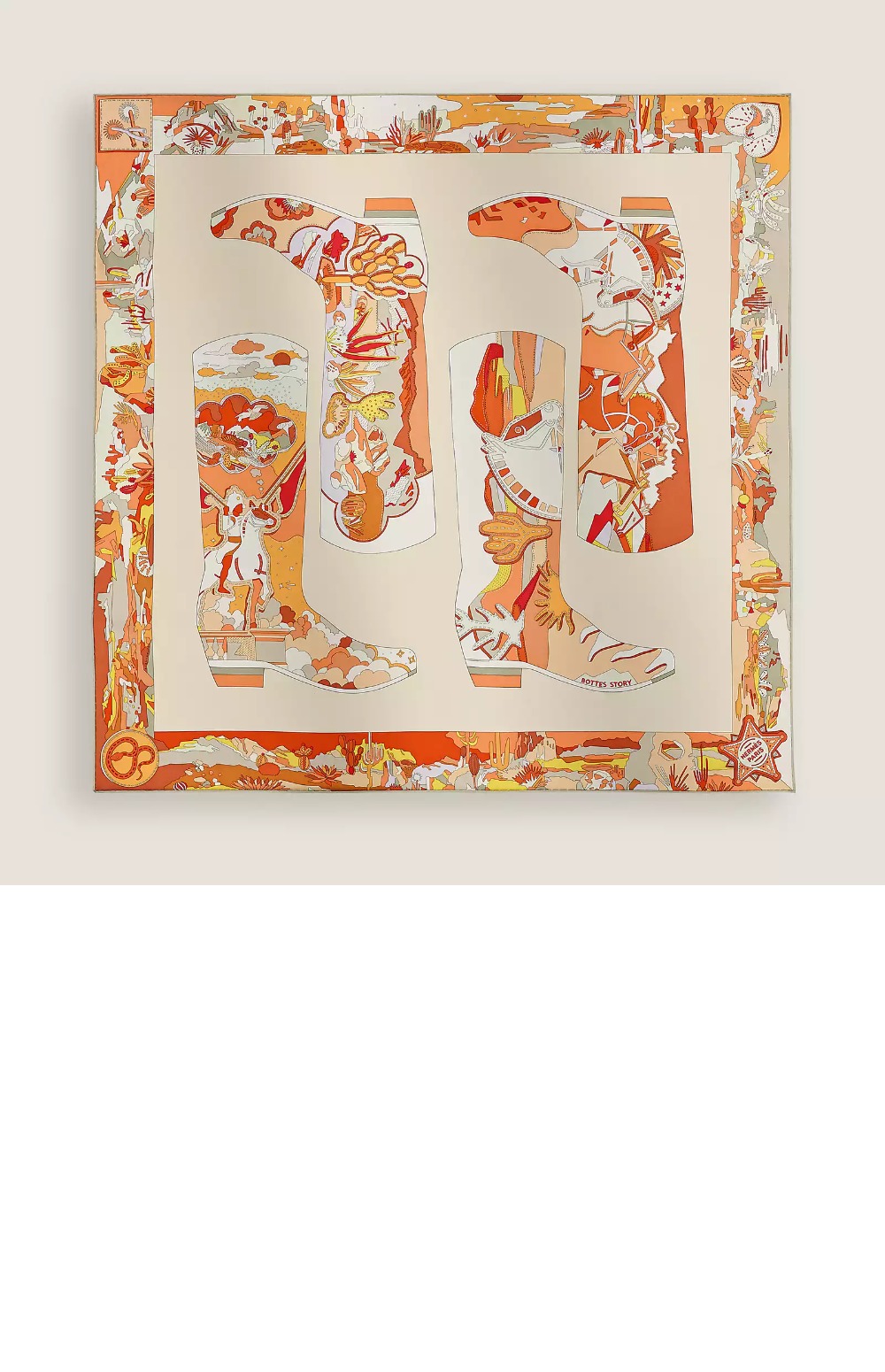 Bottes Story 스카프 90 > 에르메스