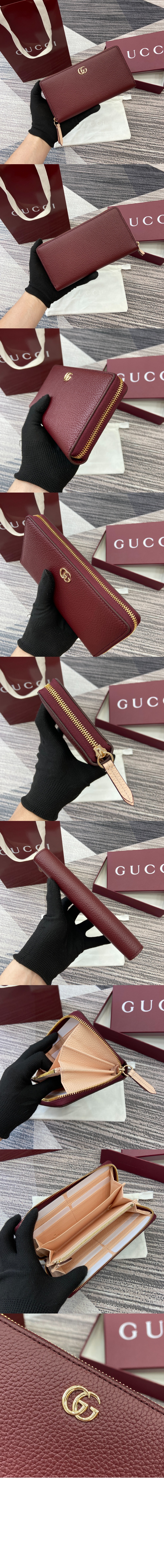 GG 마몽 장지갑 레더 456117 > GG Marmont - GG 마몽