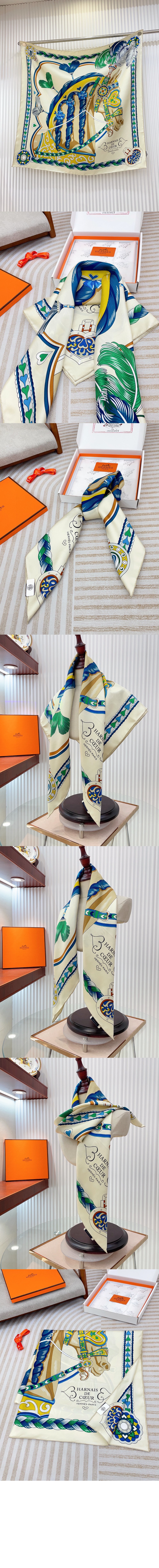 Harnais de Coeur 스카프 90 > 에르메스