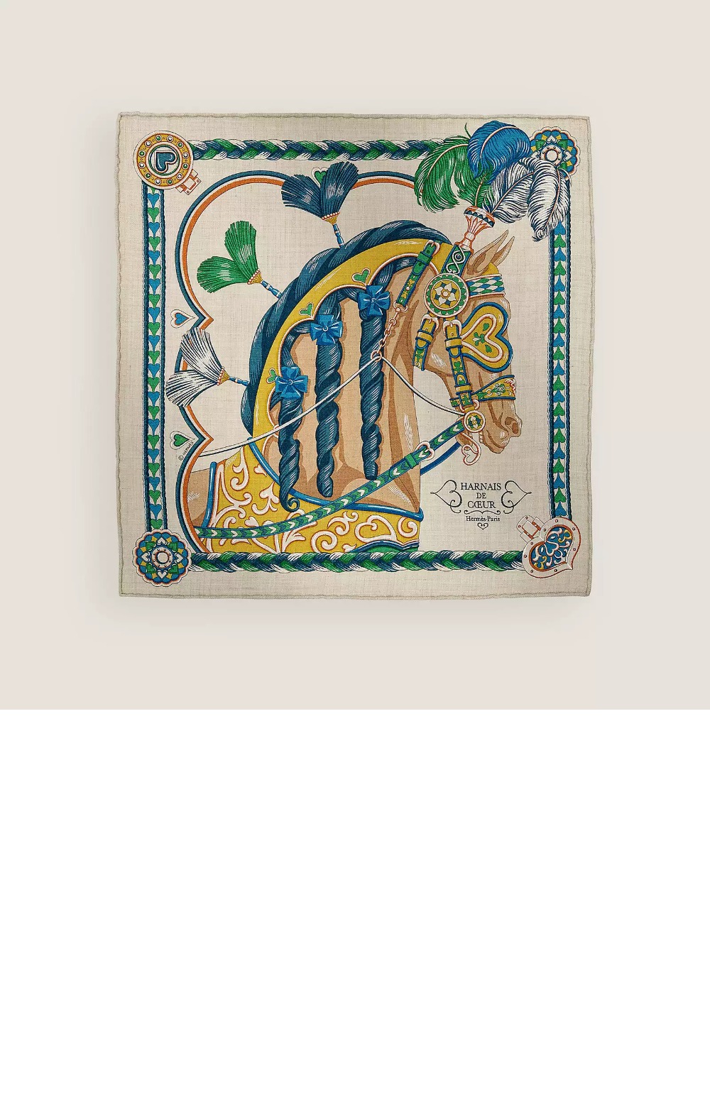 Harnais de Coeur 스카프 90 > 에르메스