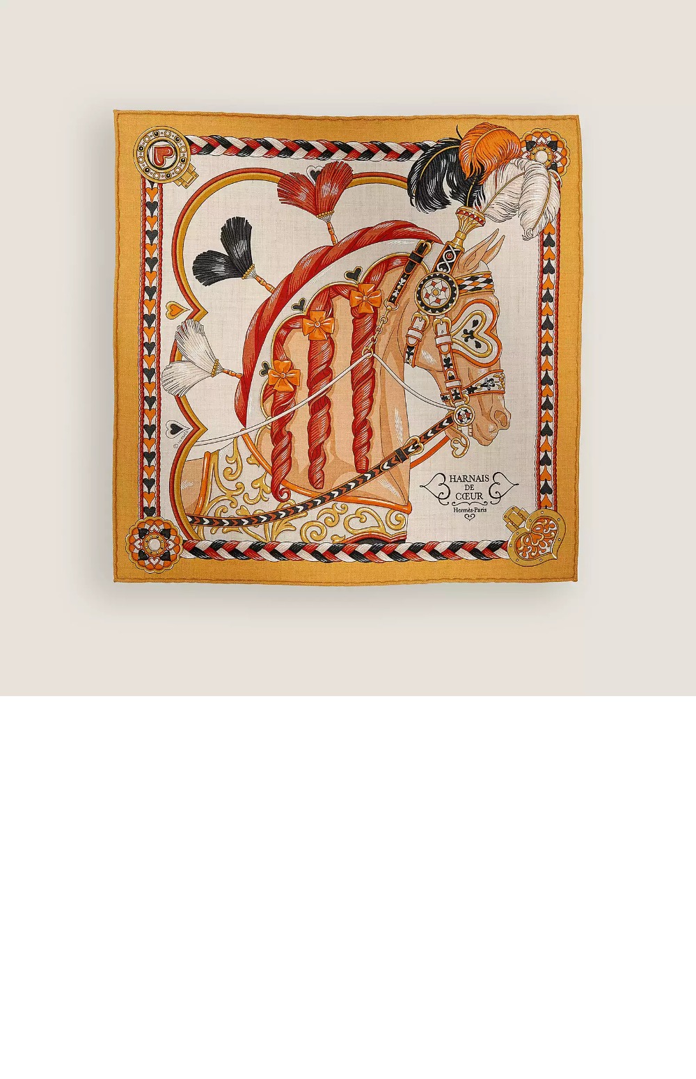 Harnais de Coeur 스카프 90 > 에르메스