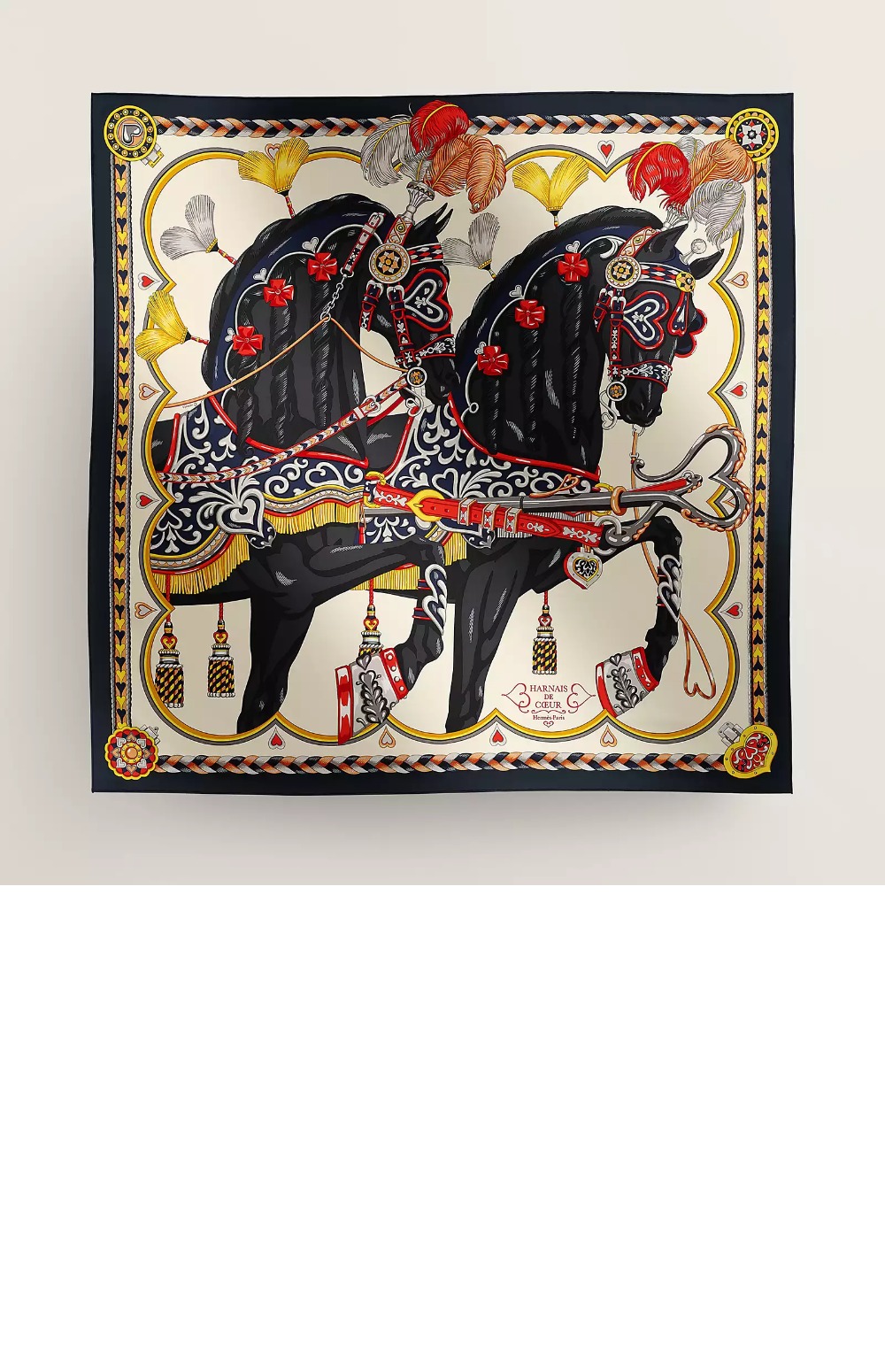 Harnais de Coeur 스카프 90 > 에르메스