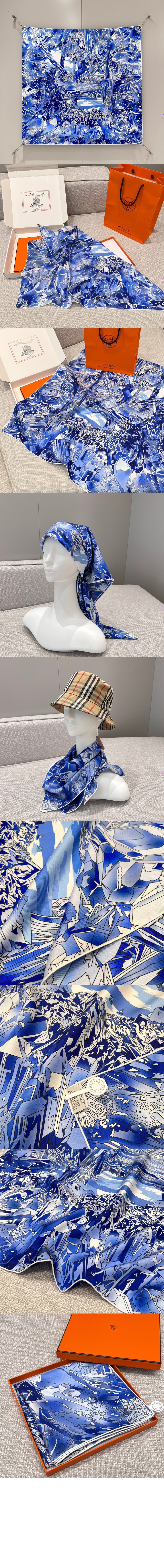 La Vallee de Cristal  스카프 90 > 에르메스