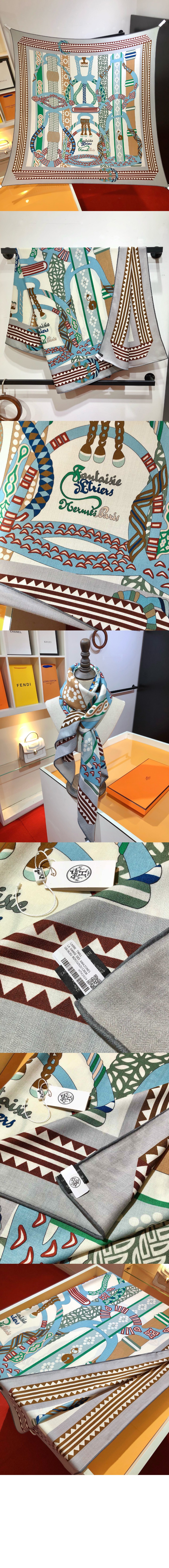 Fantaisie d'Etriers 숄 140 > 에르메스