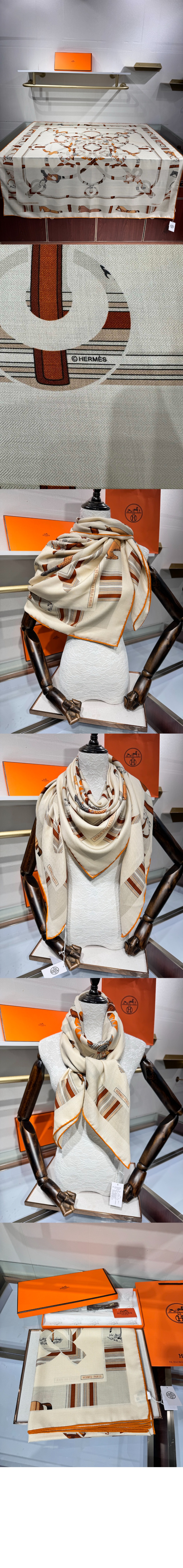 Eperon d'Or et Tenues de Jour 숄 140 > 에르메스