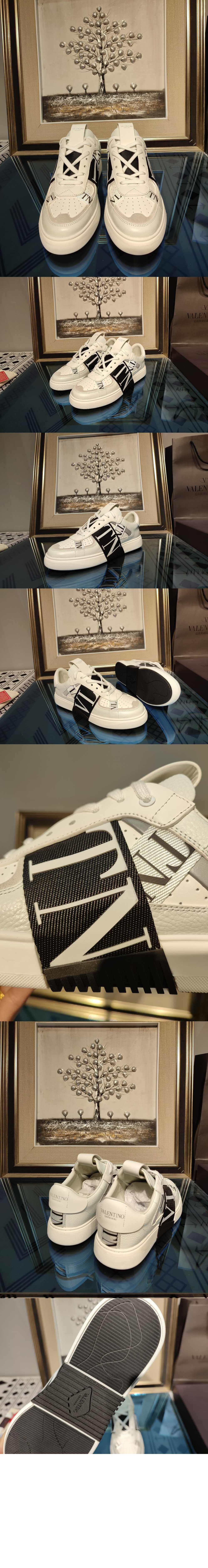 송아지 가죽 패브릭 밴드 VL7N 로우탑 스니커즈 > Open - 오픈