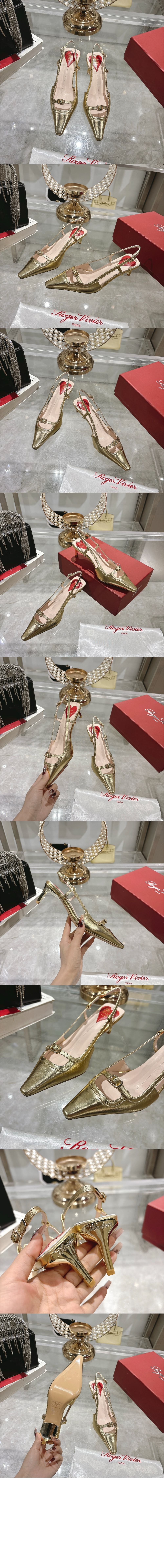 비브 카나드 가죽 슬링백 펌프스 7223 > Viv Canard - 비브 카나드