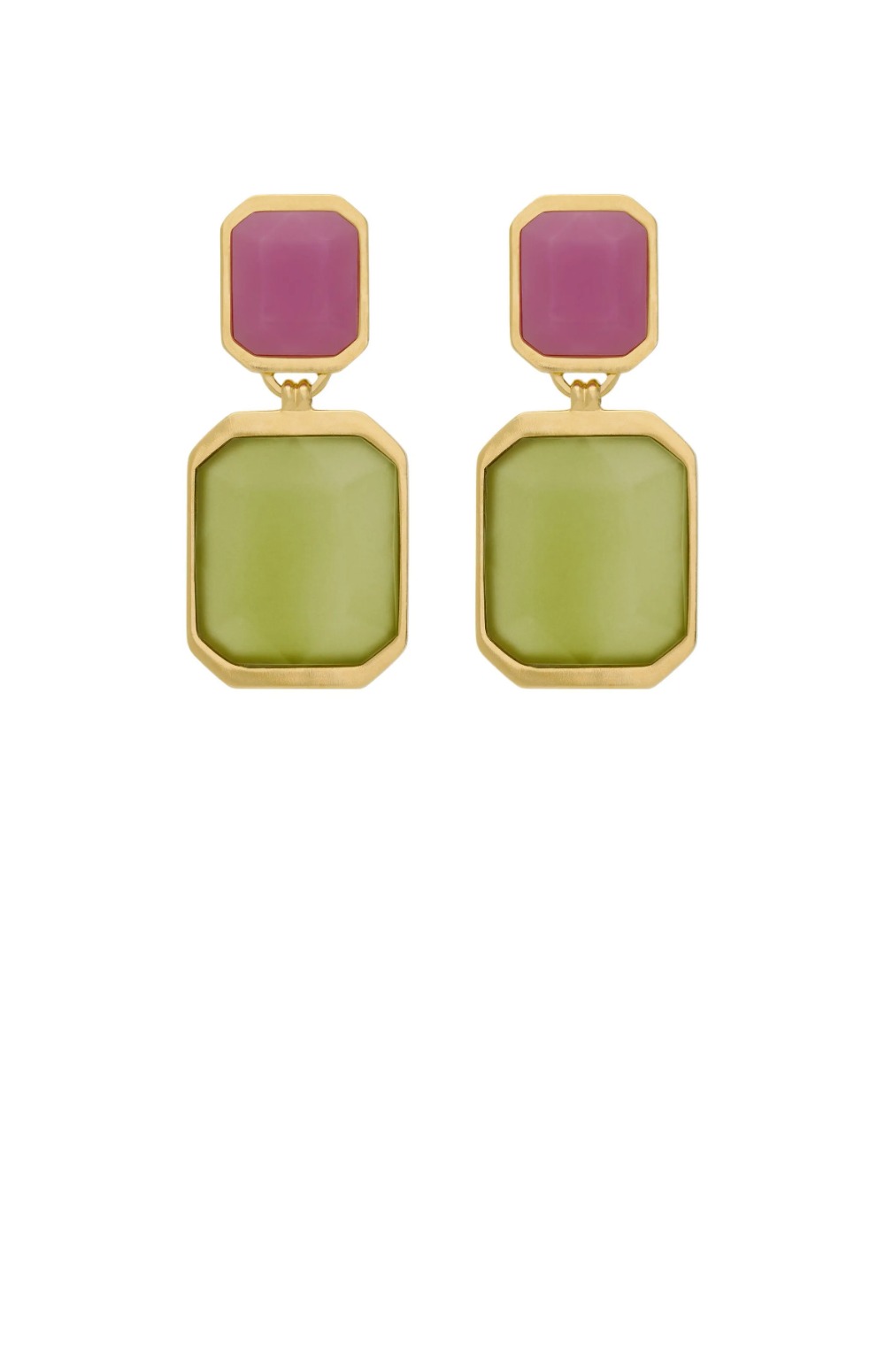 앤티크 오버 글라스 크리스털  스퀘어 이어링 737929 > 생로랑