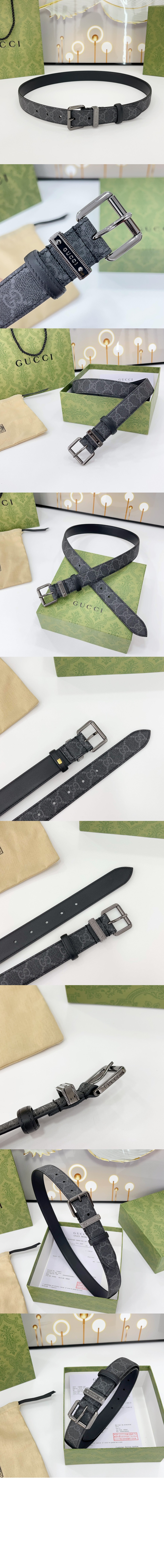 GG 엠블렘 벨트 822150 > 구찌