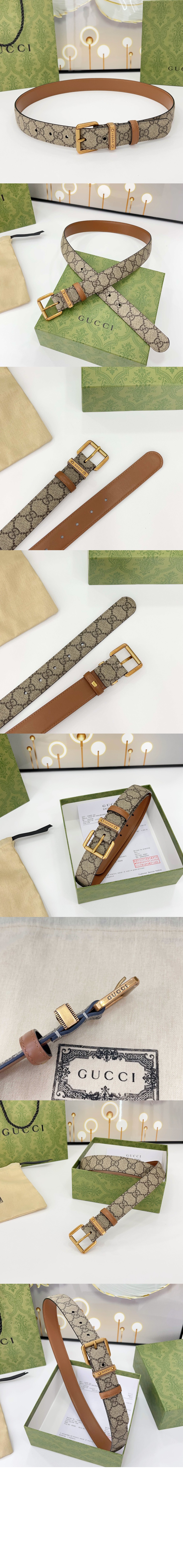 GG 엠블렘 벨트 822150 > 구찌