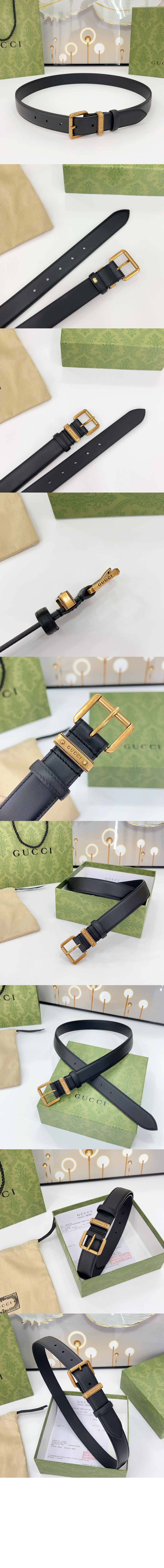 GG 엠블렘 벨트 822150 > 구찌