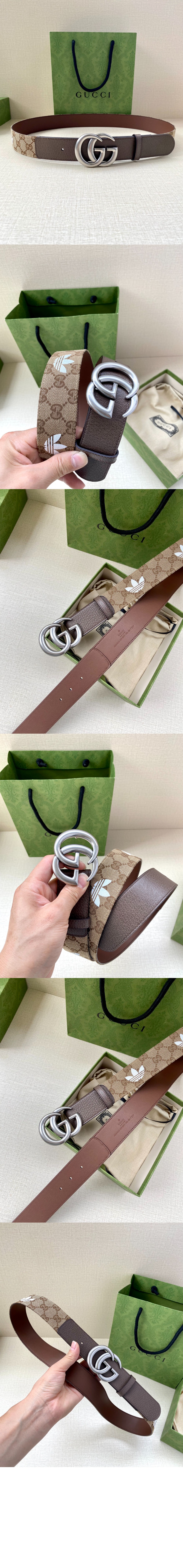 GG 와이드 벨트 400593 > 구찌