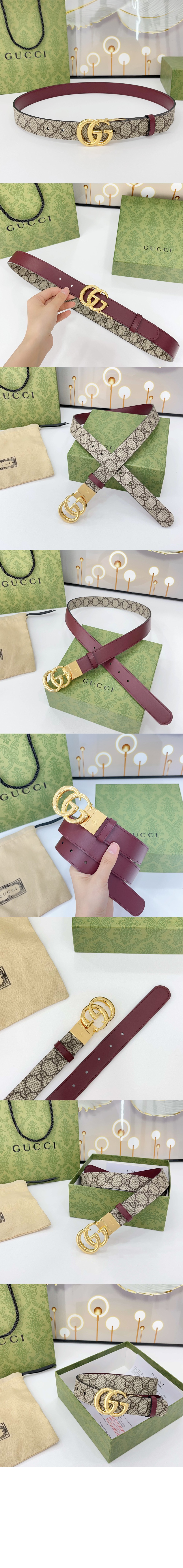 더블 G 리버서블 와이드 벨트 ‎659417 > 구찌