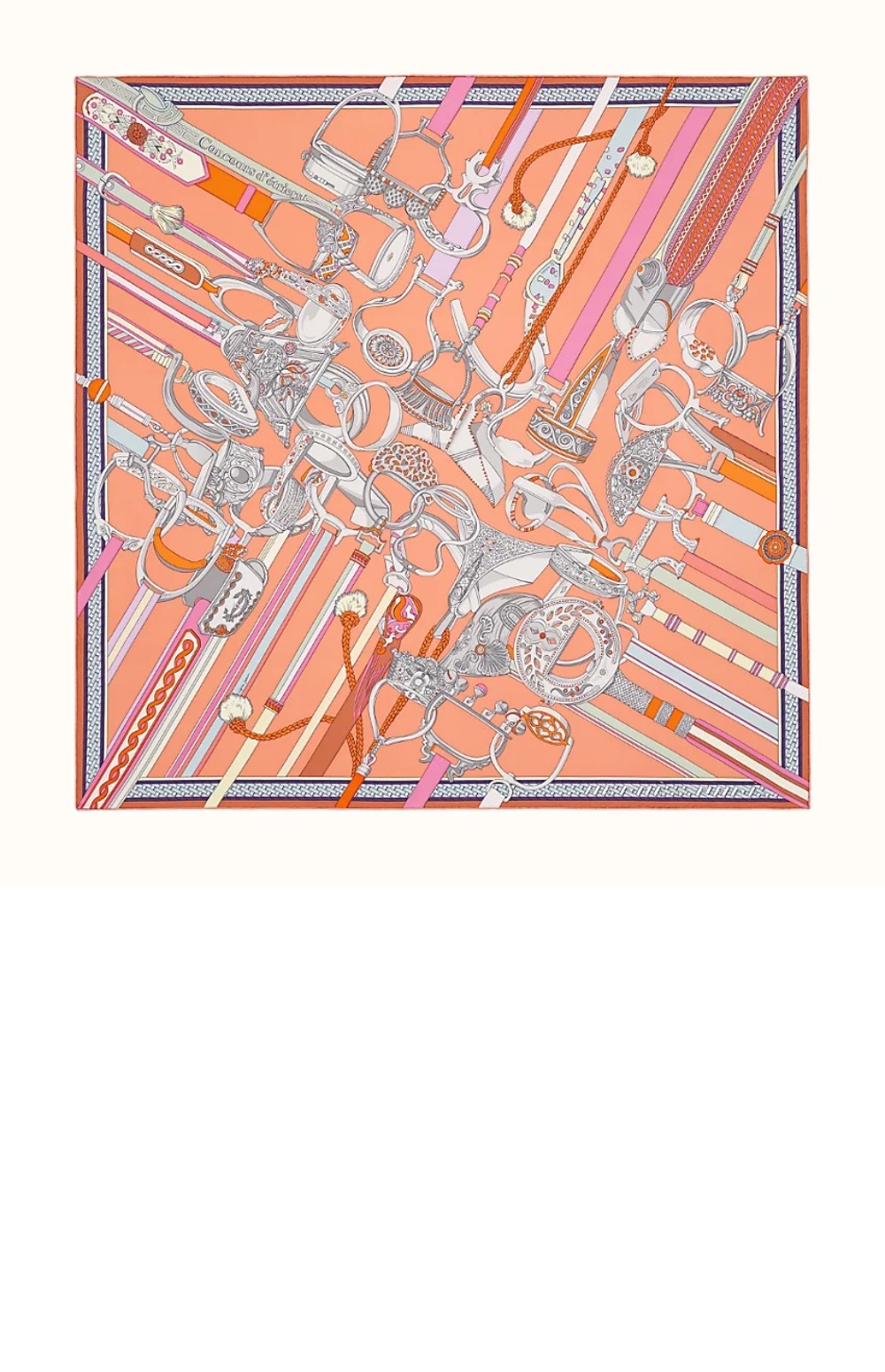 Concours d'Etriers wash 스카프 90 > 에르메스