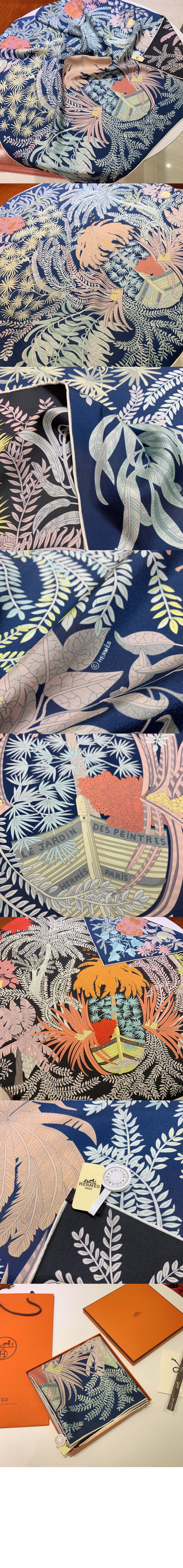 Le Jardin des Peintres 더블 페이스 스카프 90 > 에르메스