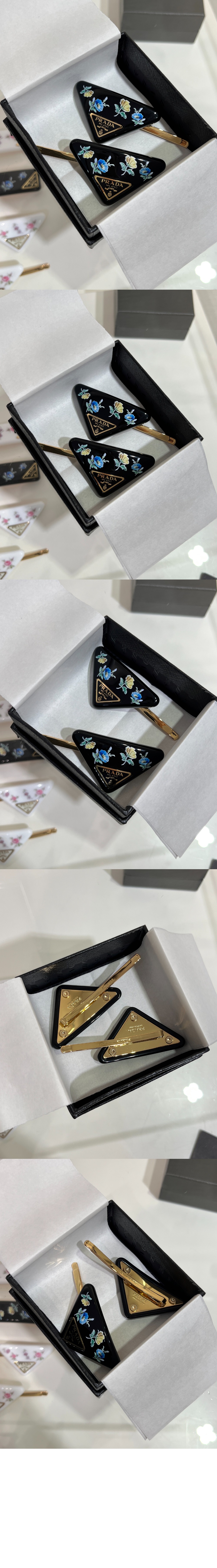 플렉시글라스 및 메탈 헤어 바렛 1IF198 > 프라다