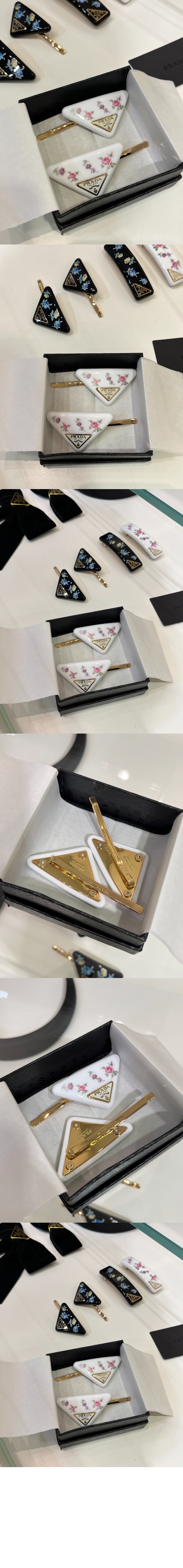 플렉시글라스 및 메탈 헤어 바렛 1IF198 > 프라다