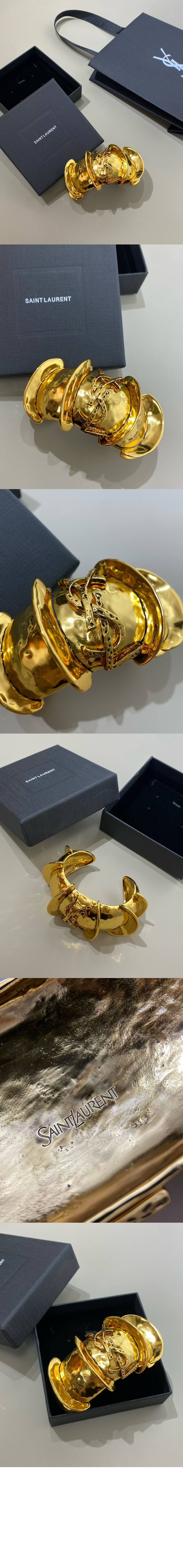 메탈 소재 CASSANDRE 캐터필러 커프  830319 > 생로랑