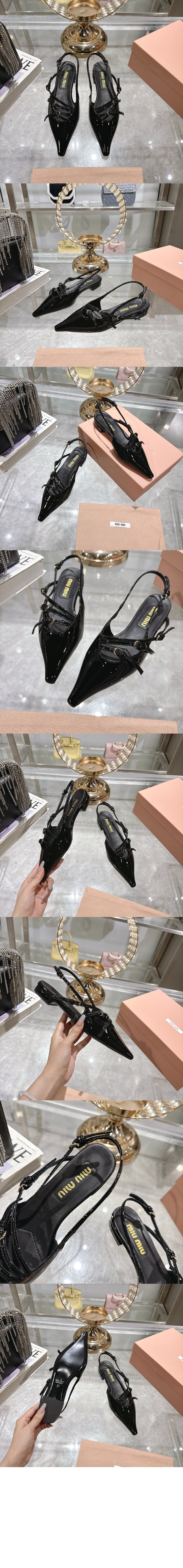 가죽 슬링백 발레리나 5F476E > Ballet - 발레