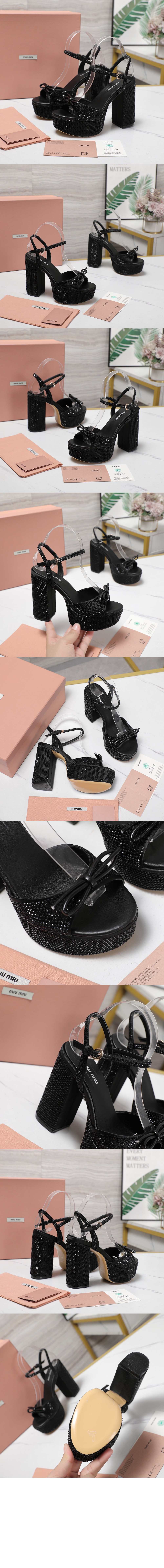 크리스털 장식 플랫폼 샌들 5XP908 > Pumps - 펌프스