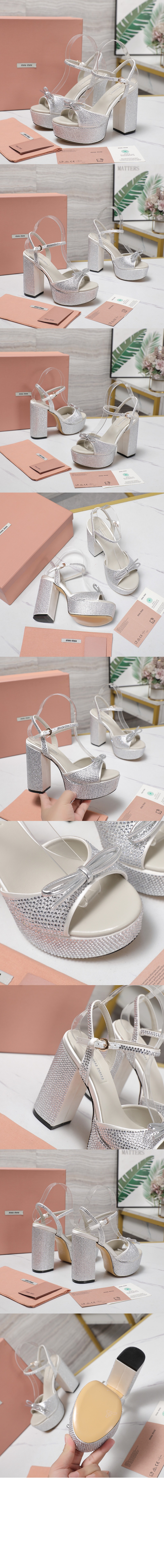 크리스털 장식 플랫폼 샌들 5XP908 > Pumps - 펌프스