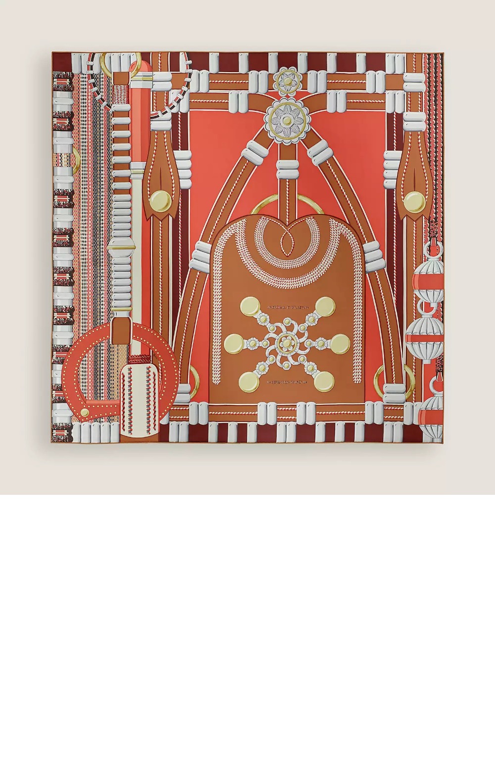 Flora y Plata 스카프 90 > 에르메스