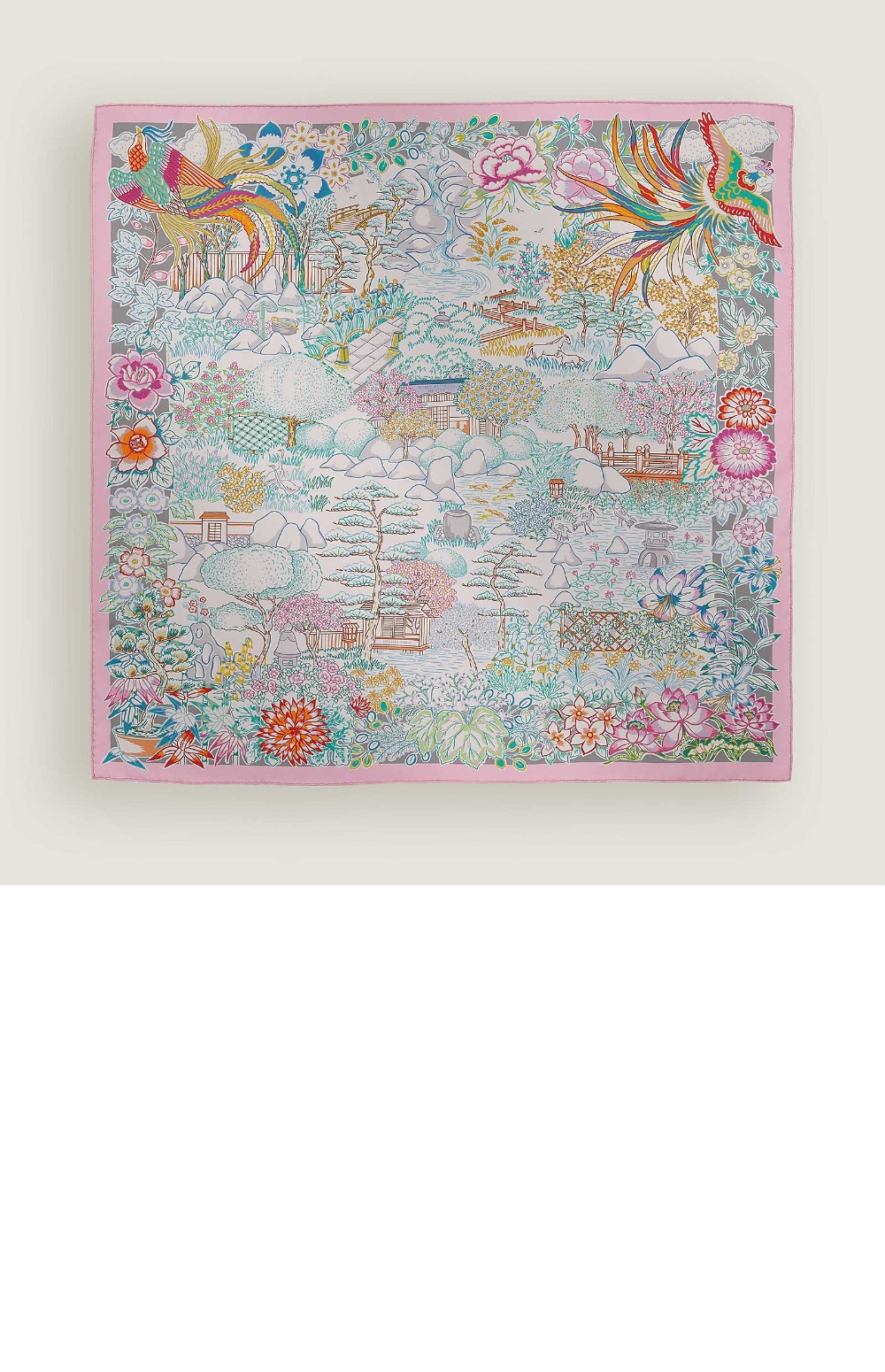 Mille Feuilles de Soie 더블 페이스 스카프 90 > 에르메스