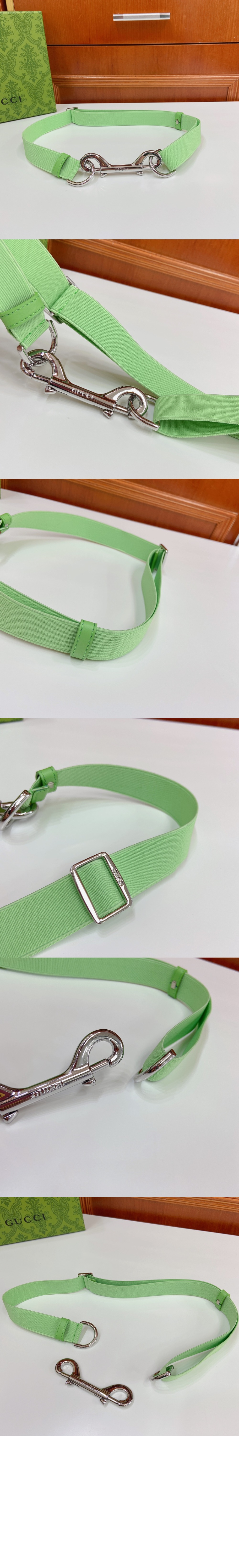 더블 후크 얇은 벨트 821480 > 구찌