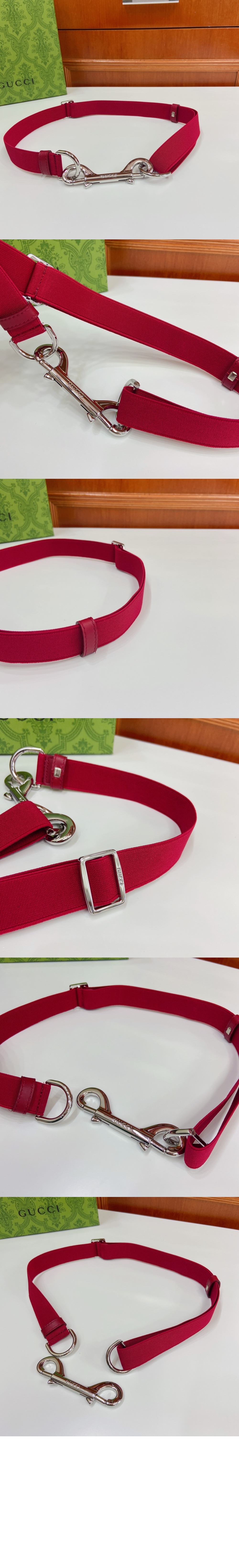 더블 후크 얇은 벨트 821480 > 구찌