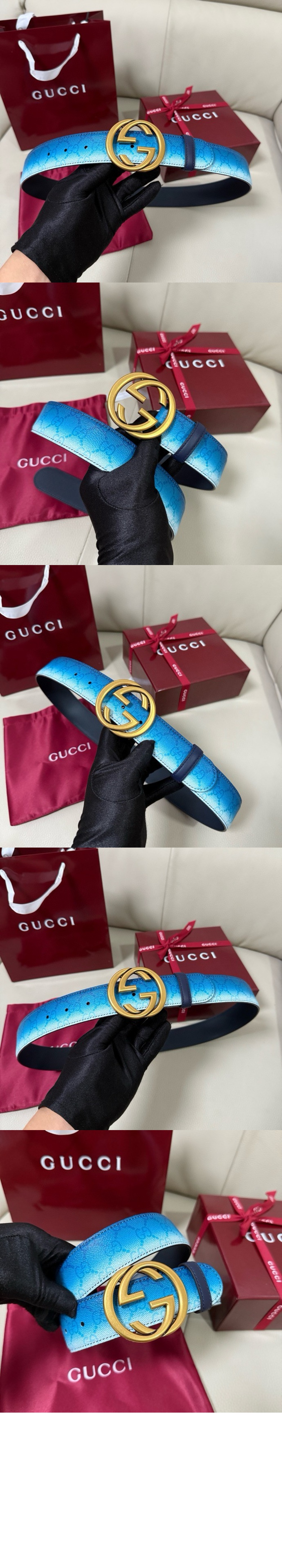 크로마 더블 G 벨트 774153 > 구찌