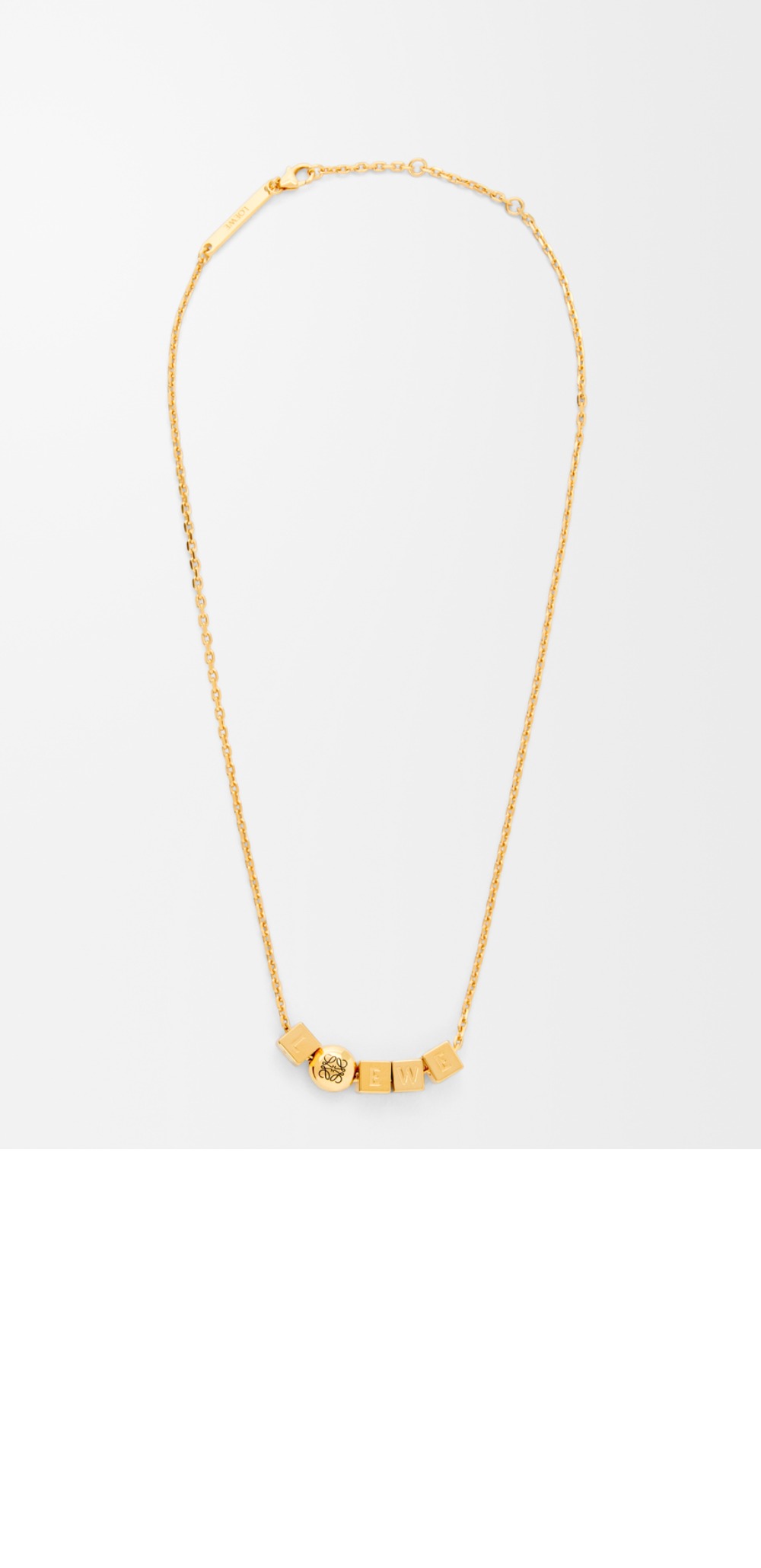 페블 큐브 목걸이 > 로에베