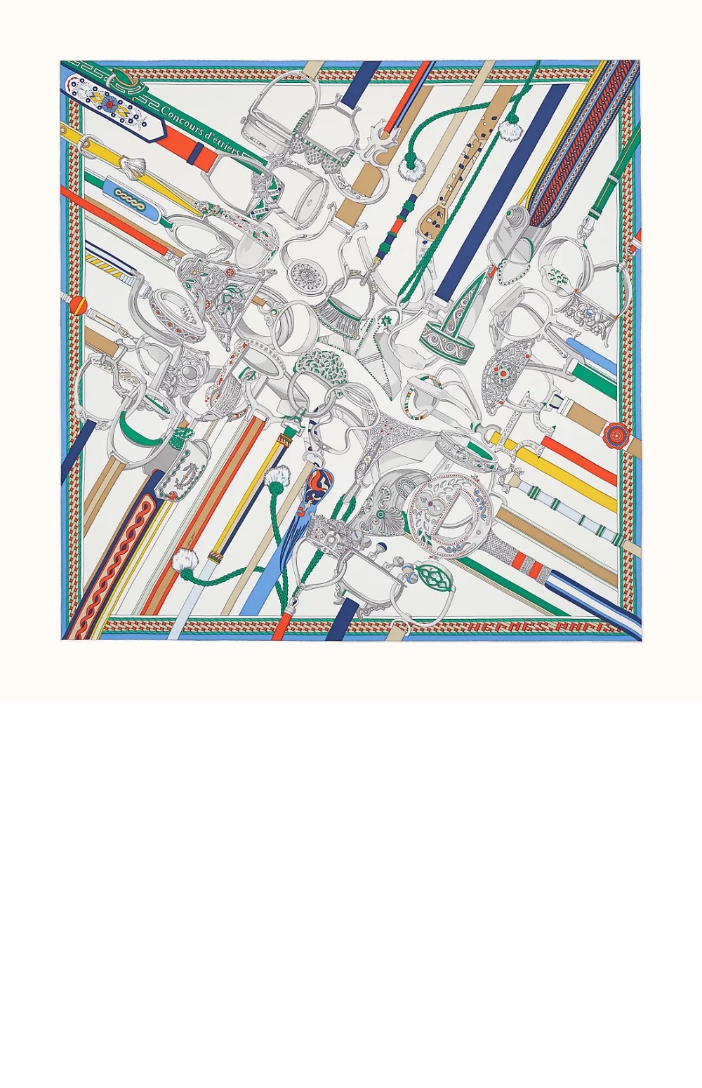 Concours d'Etriers wash 스카프 90 > 에르메스