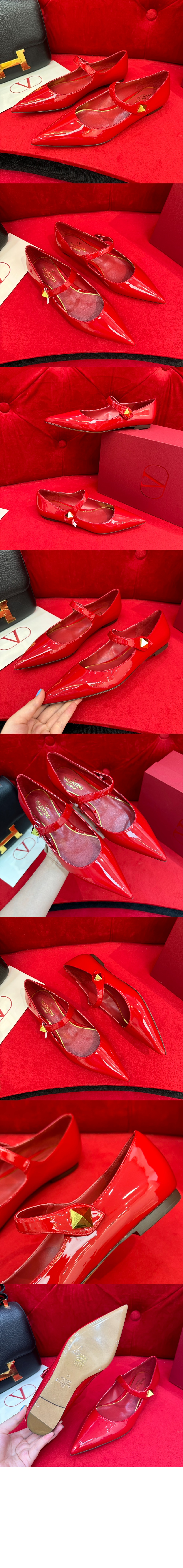 페이턴트 레더 발레 플랫 슈즈 2W2S0G > TipToe - 발끝