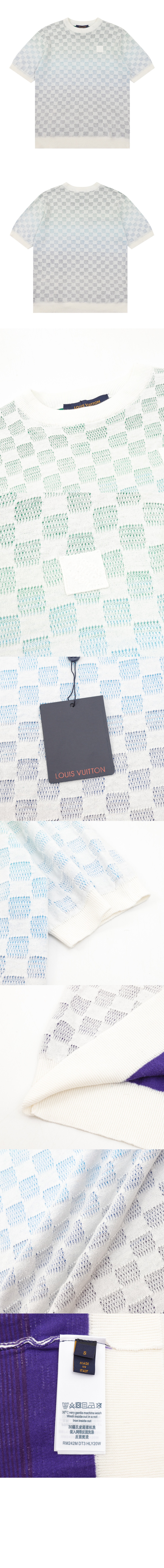 그라데이션 자카드 니트 반팔 > Etc - 기타제품