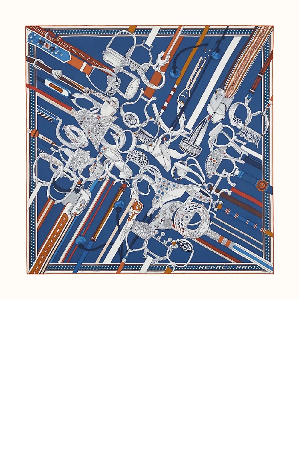 Concours d'Etriers wash 스카프 90 > 에르메스