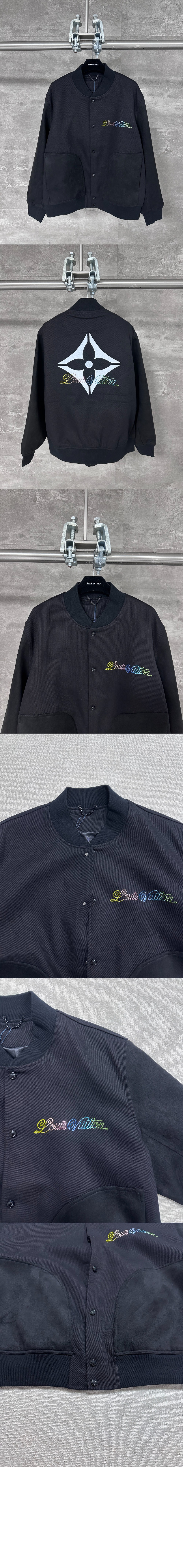 레더 믹스 바시티 블루종 > Etc - 기타제품