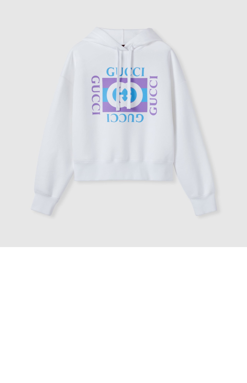 프린트 디테일의 코튼 후드 스웨트셔츠 > Etc - 기타제품