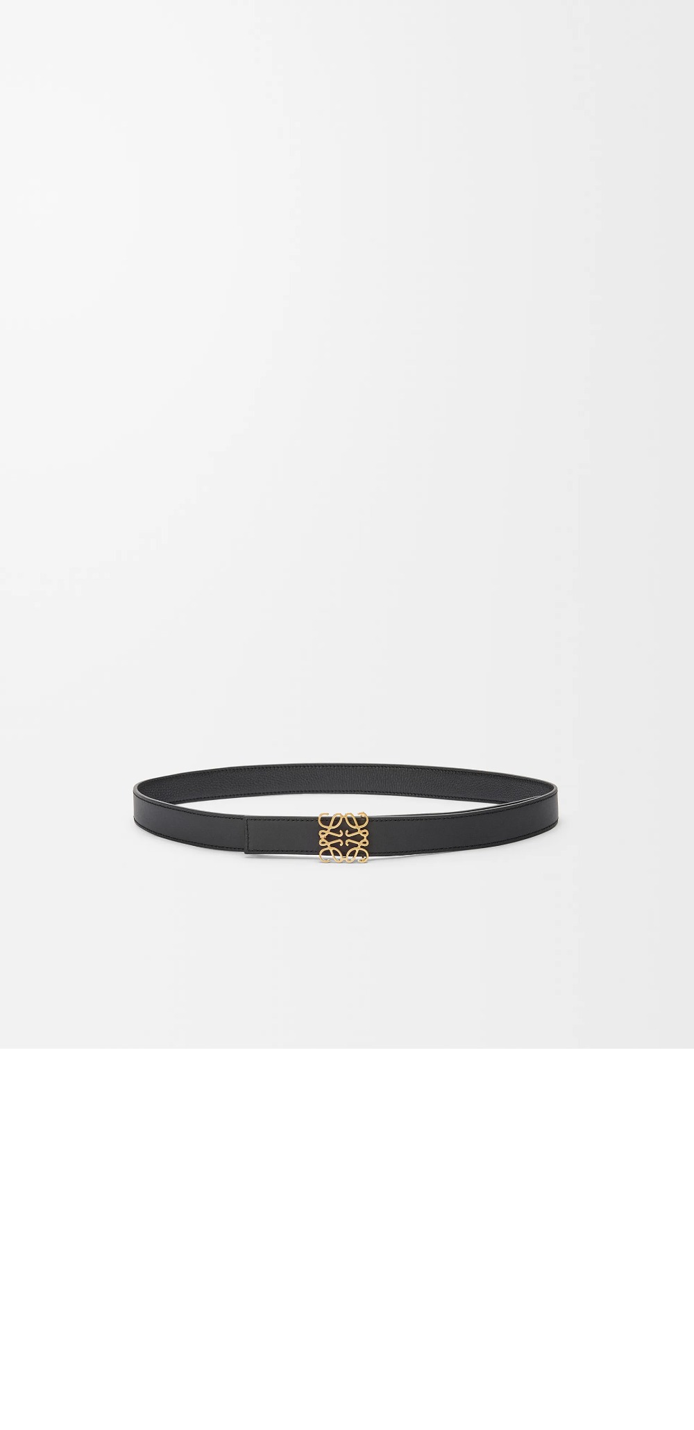 소프트 알갱이 소가죽 양면 아나그램 벨트 > 로에베