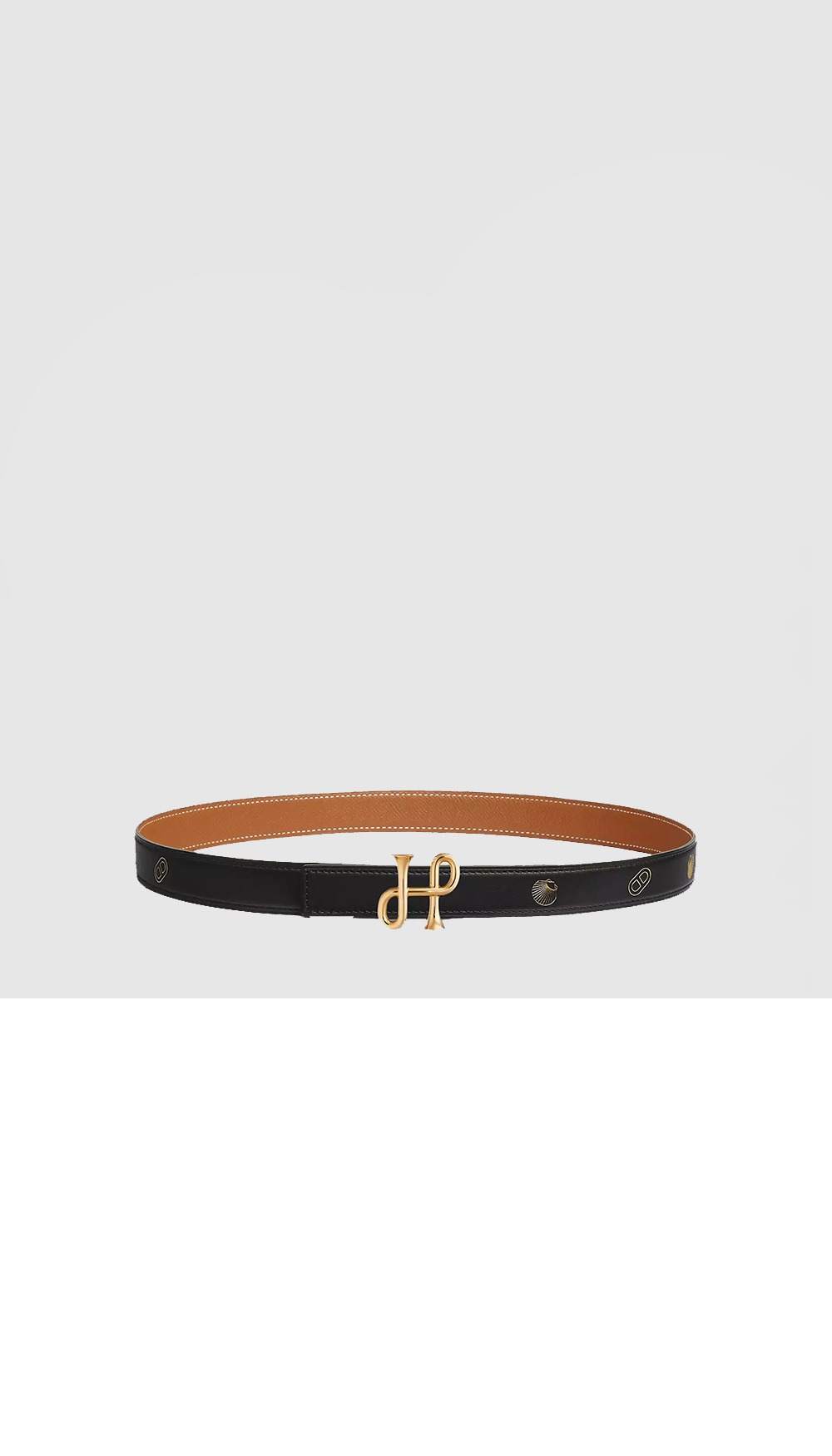 Cor Baroque 벨트 버클 & Hermes sur Mer 리버서블 가죽 스트랩 > 에르메스