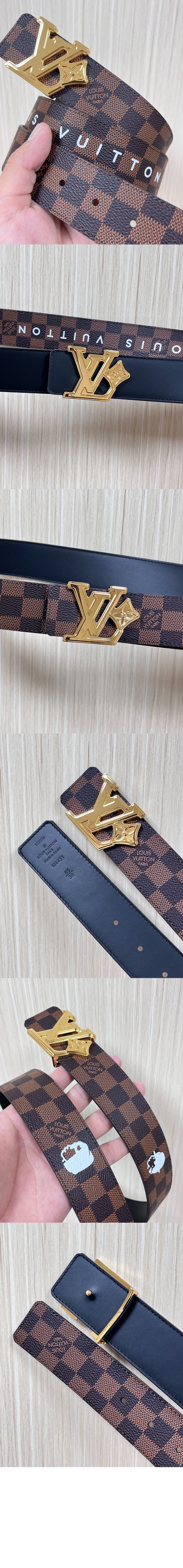 LV 플라워 다미에 프렌드십 (LV Flower Damier Phriendship) 리버서블 벨트 M4431T > 루이비통