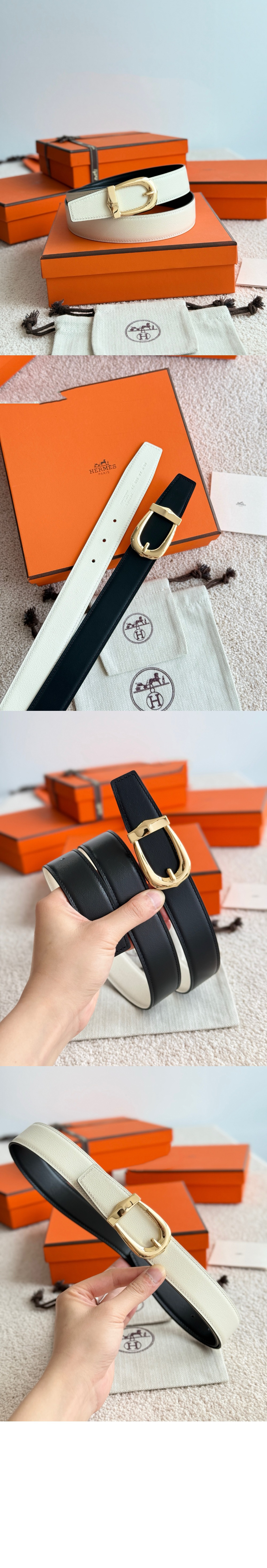 Bride dApparat 벨트 버클 리버서블 가죽 스트랩 > 에르메스