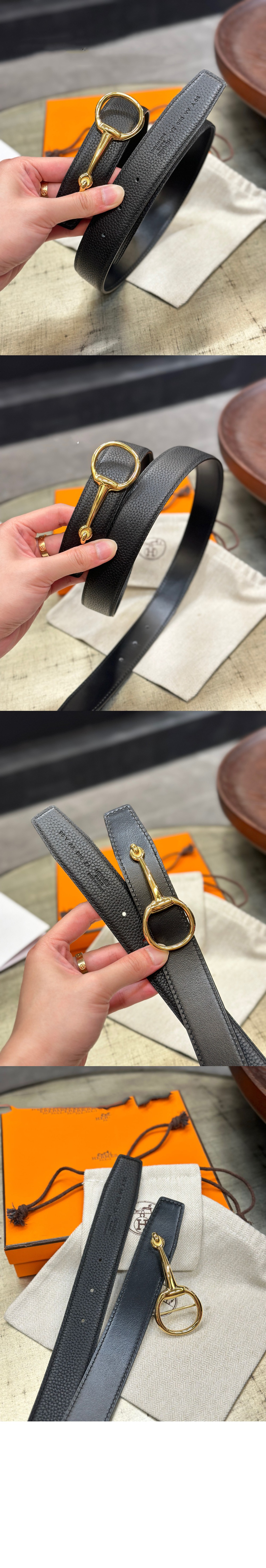 Casaque 벨트 버클 리버서블 가죽 스트랩 > 에르메스