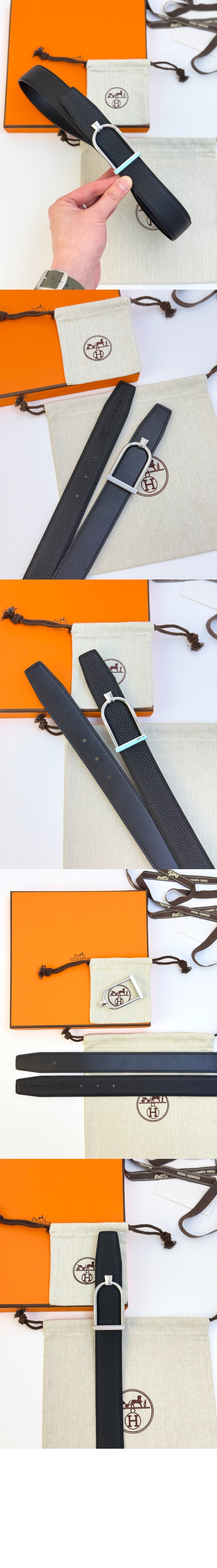 에크린 벨트 버클 및 리버서블 가죽 스트랩 > 에르메스