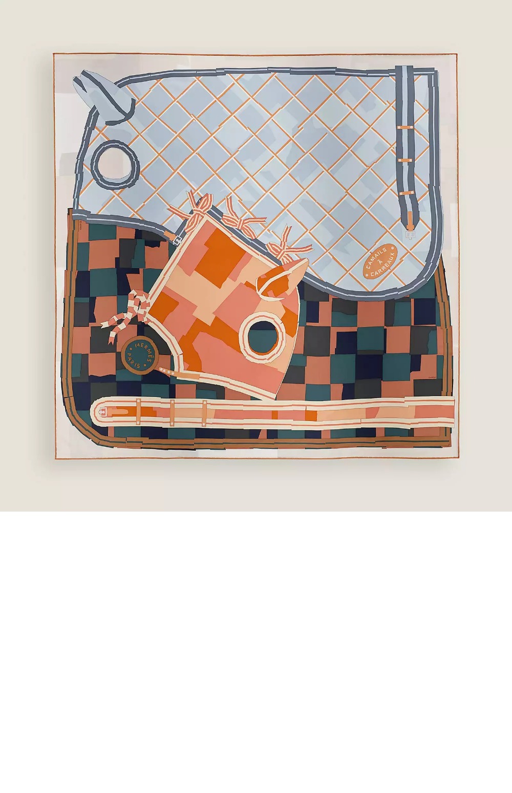 Camails a Carreaux 스카프 90 > 에르메스