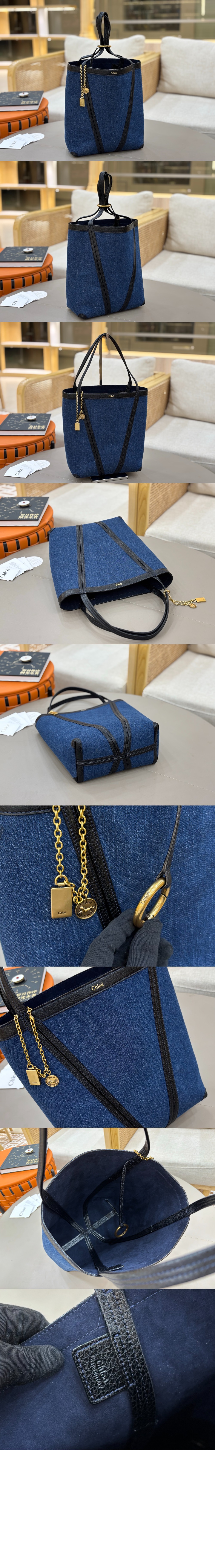 데님 Spin 토트백 AS811 > SPIN Tote Bag - SPIN 토트백