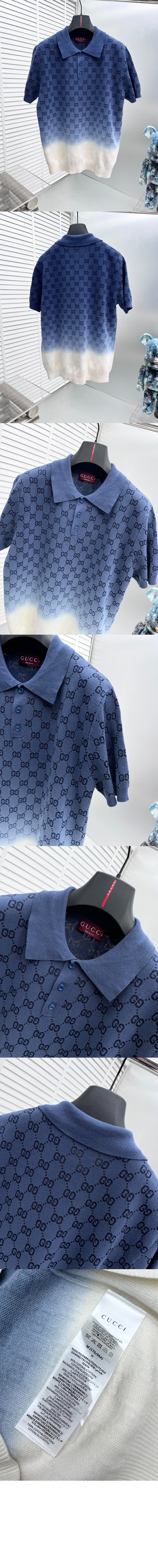 GG 코튼 니트 자카드 폴로 티셔츠 > Etc - 기타제품