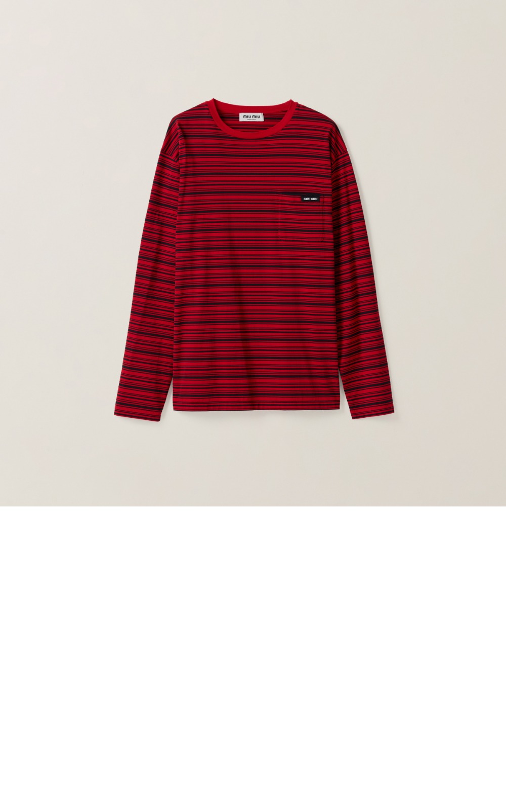 롱 슬리브 코튼 저지 티셔츠 > Etc - 기타제품