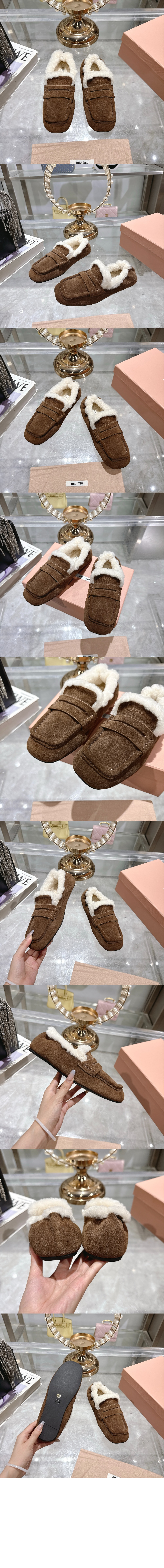 루슈 스웨이드 로퍼 5D341E > Loafers and lace-ups - 로퍼 및 레이스업