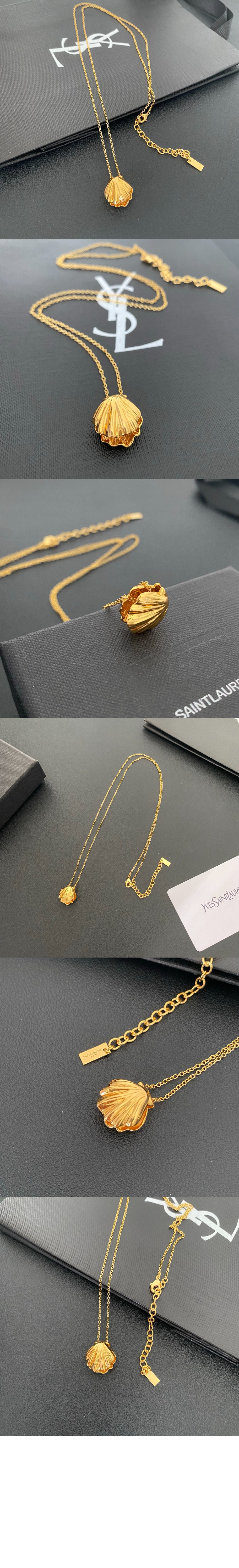 메탈 쉘 네크리스 822940 > 생로랑