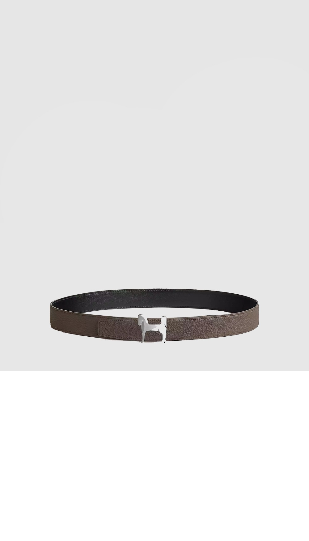 파나쉬 벨트 버클 리버서블 가죽 스트랩 > 에르메스